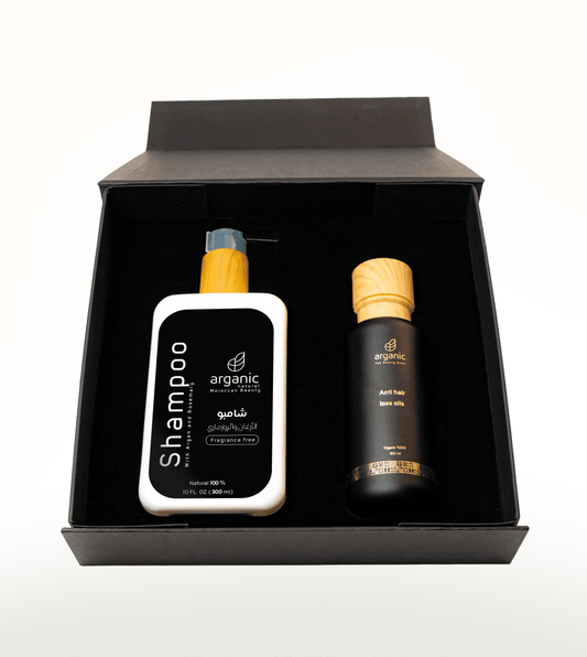 باكج العناية بالشعر [شامبو + زيت تساقط الشعر]